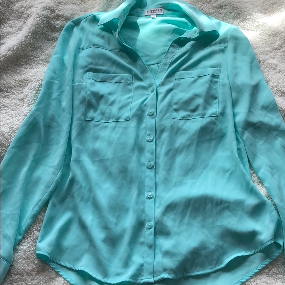Express portofino shirt XS blue
